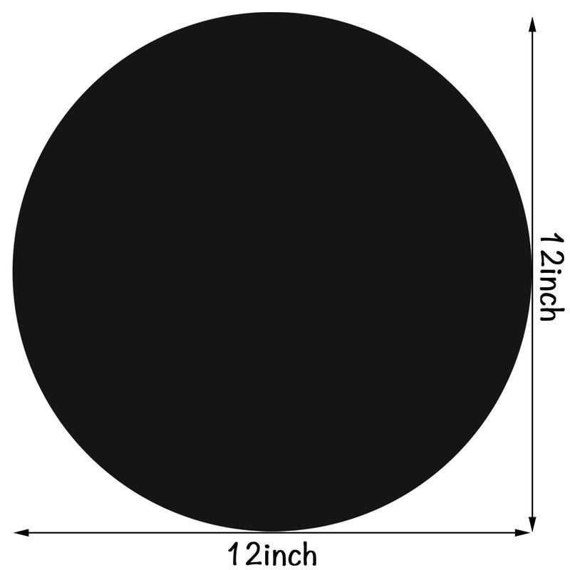 ONE250 12" Inch Silicone Microwave Multi-Mat, Non-Stick Heat Resistant Oven Mat Microwave Trivet Mat - 2 Pack (Black) - Image 2